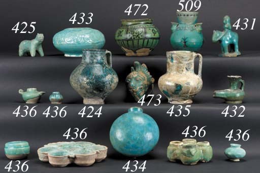 A Syrian turquoise jug