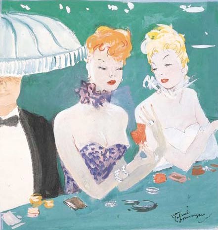 SAINT-LAURENT, Cécil. La Parisienne. Paris: Foret, 1956. In-folio (414x345 mm.). En feuilles sous couverture, chemise et étui.