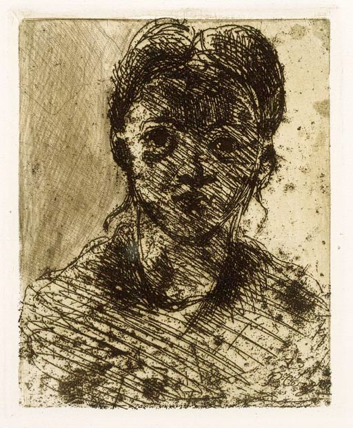 VOLLARD, Ambroise. Paul Cézanne. Paris: Galerie Ambroise Vollard, 1914. In-4 (319x242 mm.) Reliure postérieure en veau havane, dos orné, tranches dorées, couverture conservée. (Légèrement passée).