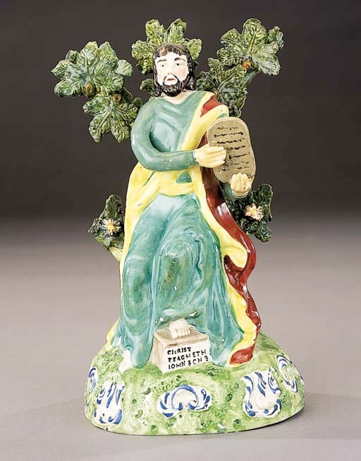 A pearlware figure of Christ