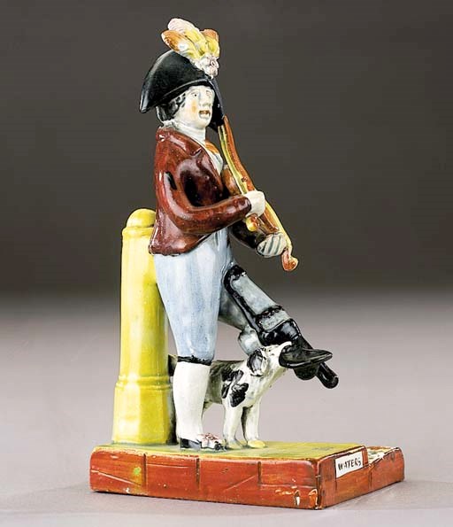 A pearlware figure of Billy Waters