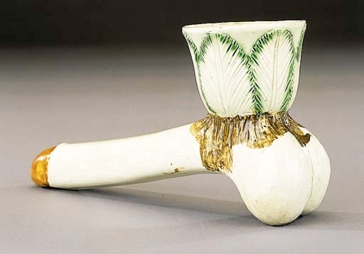 A Pratt type erotic novelty stirrup cup