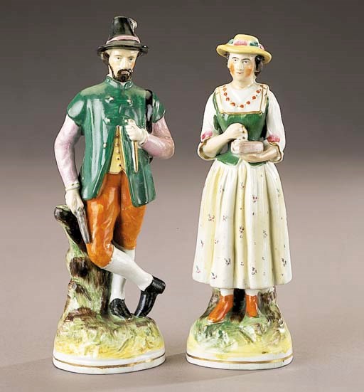 A pair of a man and woman in Tyrolean dress