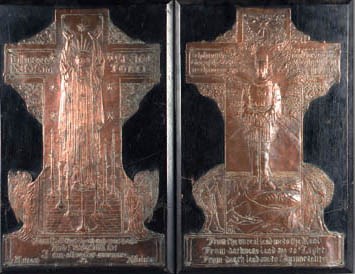 SEVEN ENGLISH COPPER PANELS
CIRCA 1895