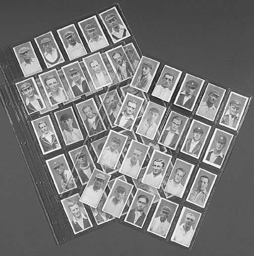 H.Poppleton & Sons Ltd. Lincoln, England, Sweets, Cricketer Series, Australian and English cricketers, complete set of 50 cards, head and shoulder portraits of A.Mailey, W.Ponsford, J.Ryder, V.Richardson, W.Oldfield, H.Sutcliffe, J.Hearne, J.Hobbs, W.Hammond, K.Duleepsinhji and others, 1926 (Deadman p.162) see Illustration