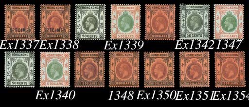 unused  $10 purple and black on red, mint. S.G. 116, £450. Photo