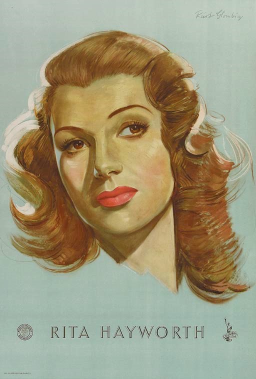 RITA HAYWORTH PERSONALITY POSTER, COLUMBIA, CIRCA 1950s
