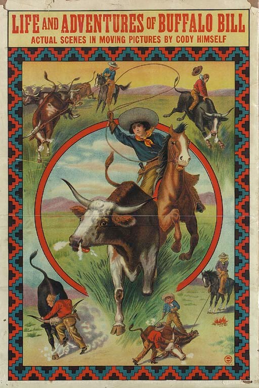 LIFE AND ADVENTURES OF BUFFALO BILL, CIRCA 1910s