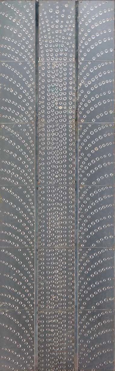 'COUTARD', A MOLDED GLASS ELEVATOR DOOR PANEL