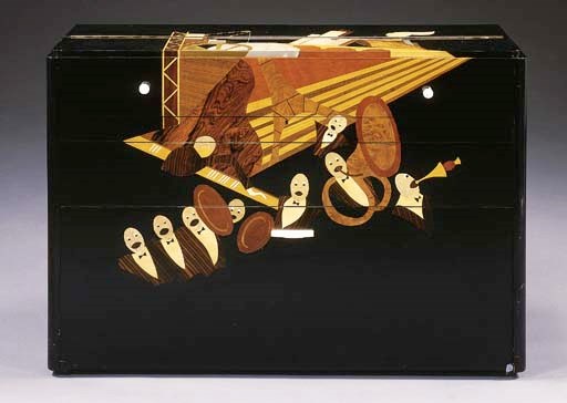 AN EBONIZED, MARQUETRY AND IVORY UPRIGHT PIANO**