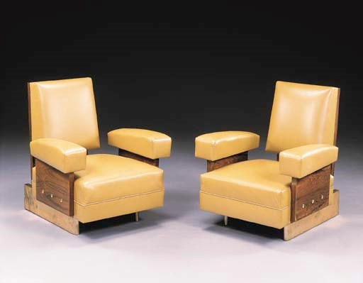 A PAIR OF ROSEWOOD ARMCHAIRS
