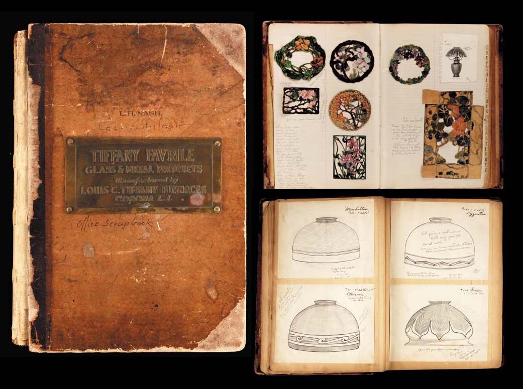 'TIFFANY FAVRILE GLASS & METAL PRODUCTS MANUFACTURED BY LOUIS C. TIFFANY FURNACES, CORONA L.I.', THE LOUIS C. TIFFANY FURNACES OFFICE SCRAPBOOK