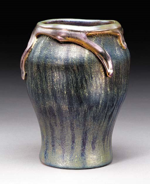 A 'LAVA' FAVRILE GLASS VASE