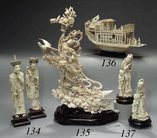 AN IVORY RENDERING OF A MEIREN