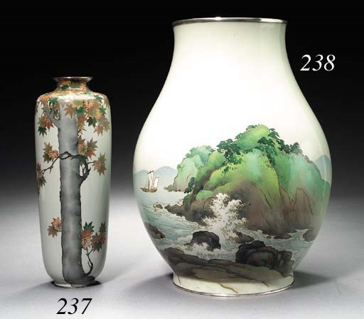 A CLOISONNE VASE