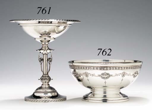 AN AMERICAN SILVER TAZZA