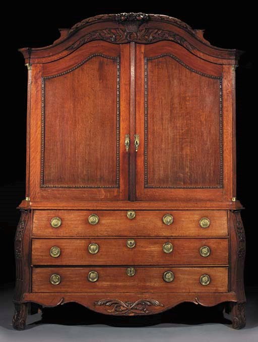A Dutch oak cabinet