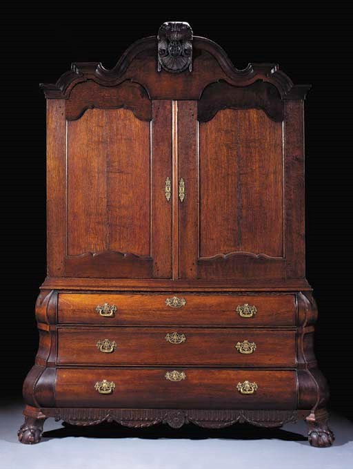 A Dutch oak cabinet