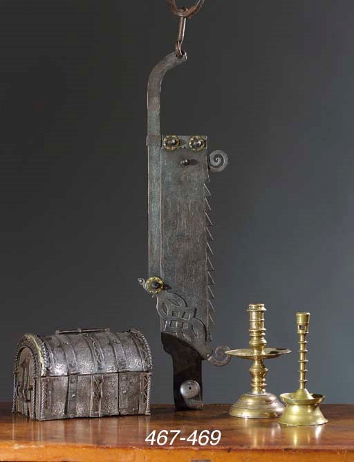 An iron casket