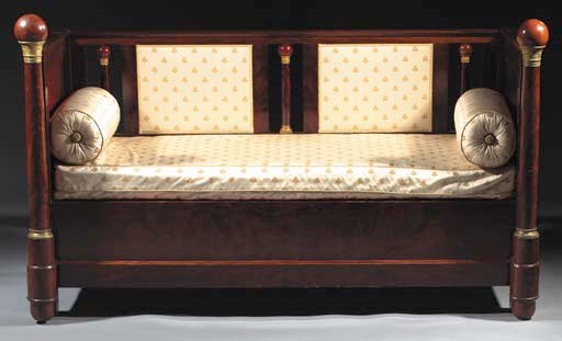 A mahogany canape