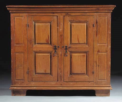 An oak cupboard