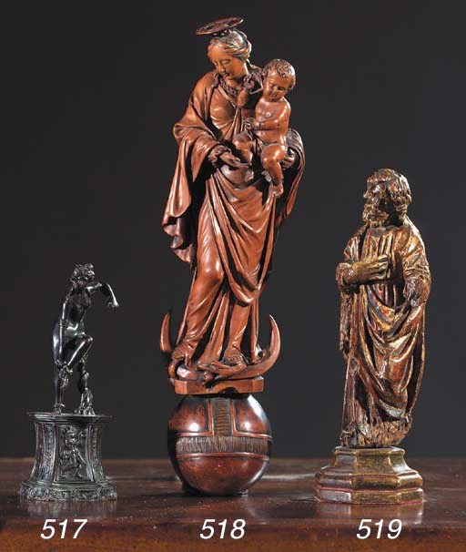 A bronze figure of Venus after the Bath