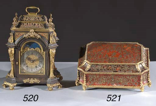 A Napoleon III ormolu-mounted, tortoiseshell and marquetry box