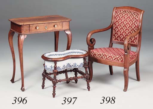 A walnut side table, 18th century