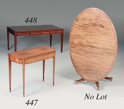 A mahogany writing desk, late 19th century