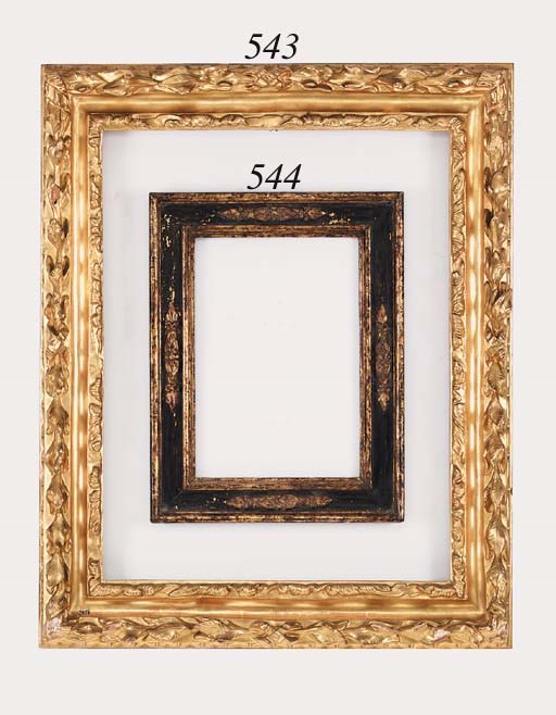 An Italian carved and gilded frame, 17th century