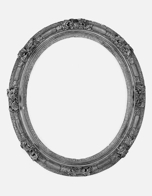 A French carved and gilded oval frame, 18th century