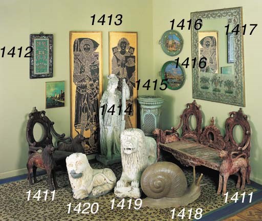 A SUITE OF INDIAN CARVED HARDWOOD SEAT FURNITURE