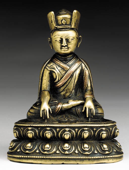 A Bronze Figure of a Situ or Shamar Lama