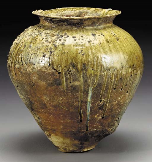 A Massive Stoneware Jar