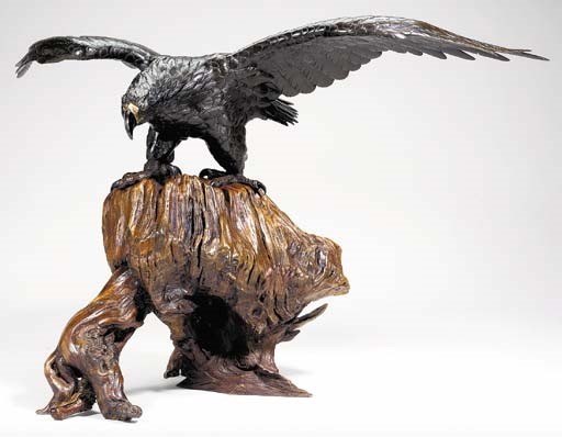 A Bronze Model of an Eagle