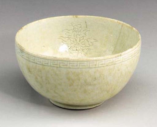 An Incised Porcelain Cup