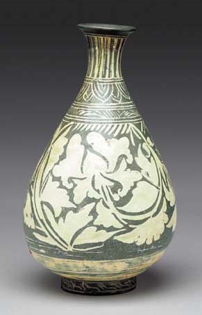 A Punch'ong Stoneware Bottle