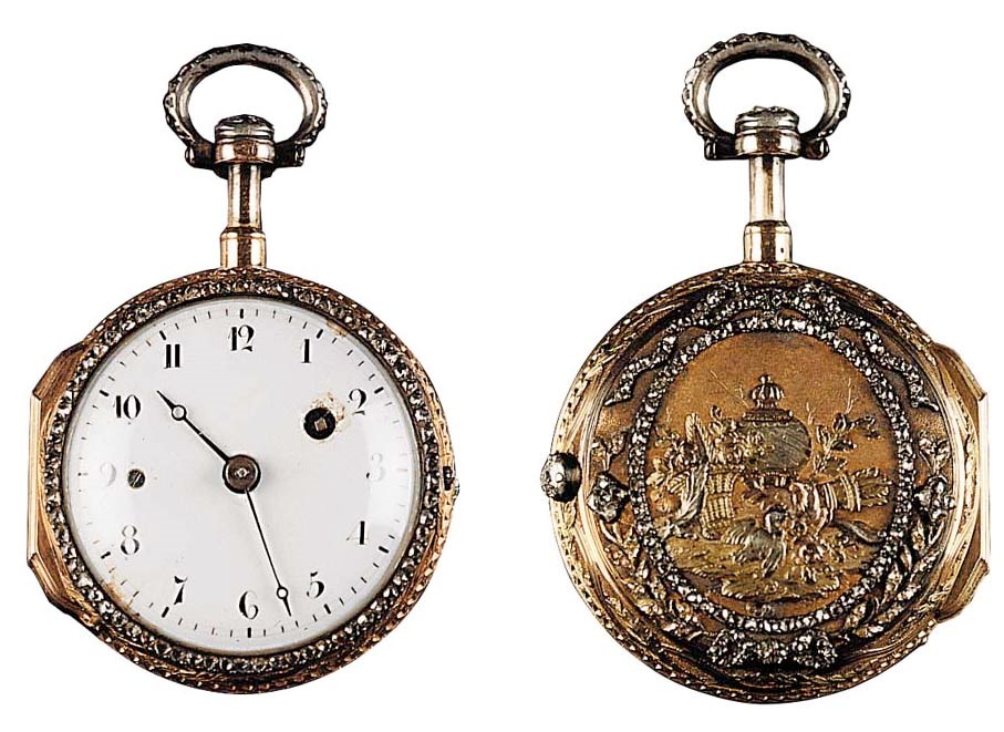 LEPINE, Hr DU ROY, PARIS. A FRENCH VARI-COLOUR GOLD QUARTER REPEATING VERGE POCKET WATCH, CIRCA 1820