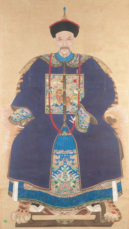 A Chinese ancestor painting
19th century