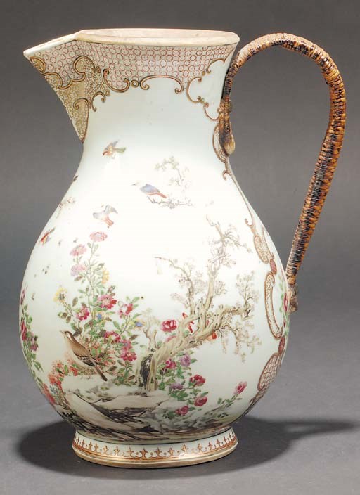 A large famille rose export jug
Qianlong