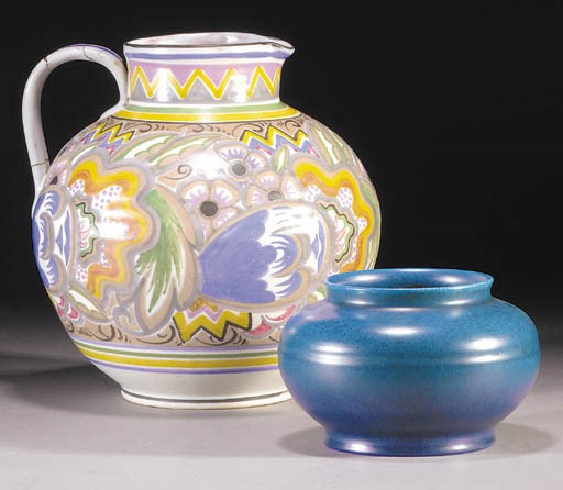 A CSA Poole Pottery jug