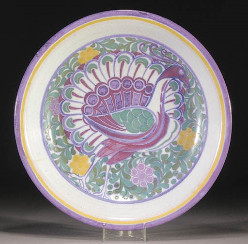 A CSA Poole Pottery charger