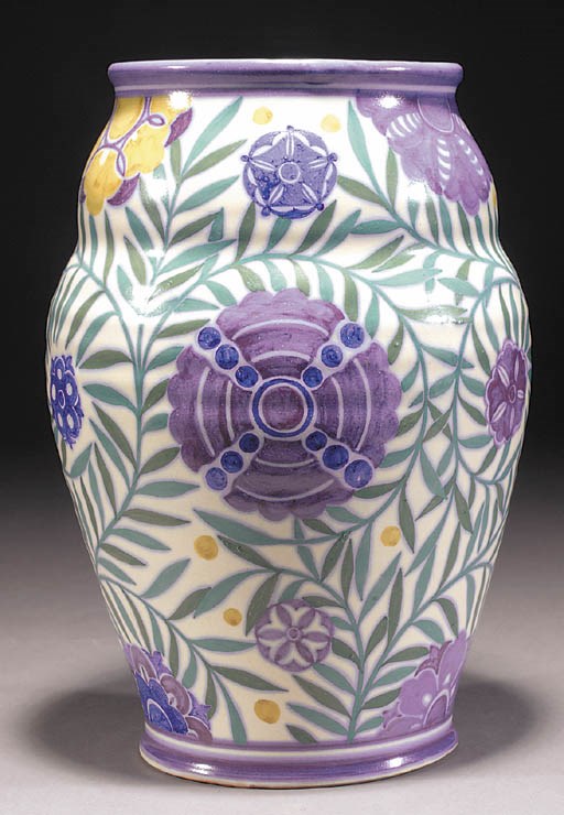 A CSA large Poole Pottery vase