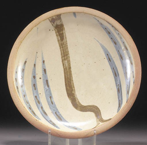 A Bernard Leach stoneware dish