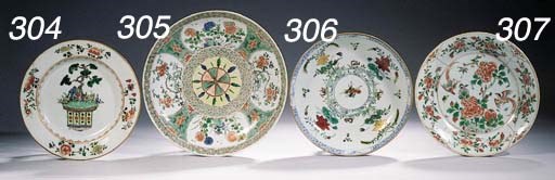 An assorted lot of blue and white polychrome plates