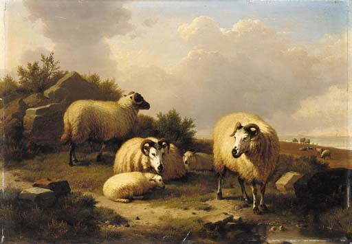 Eugene Joseph Verboeckhoven (Belgian, 1798-1881)