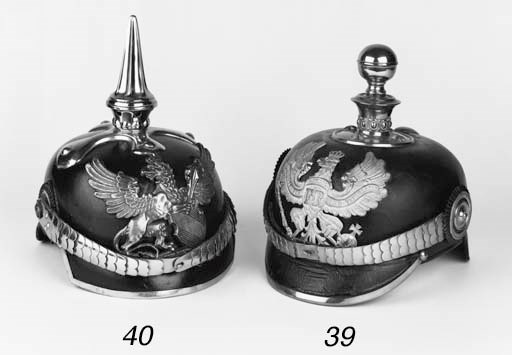 A Prussian Foot Artillery Officer's Pickelhaube