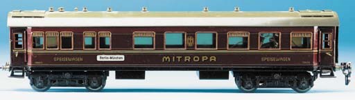 A  Märklin 19420 40cm. bogie Mitropa Spiesewagen (Dining Car)