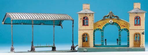 A  Märklin 2040 Town Station with Canopy