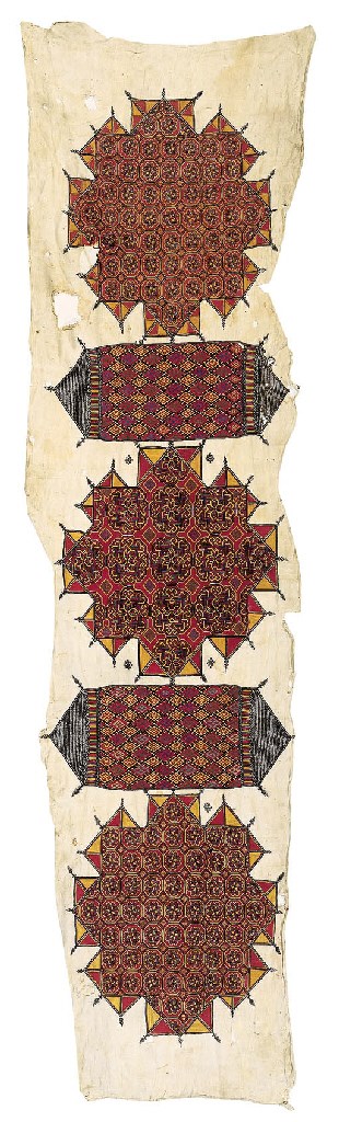 A ceremonial embroidered panel,